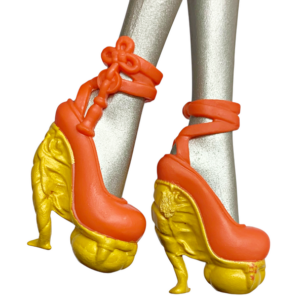 Monster High Jinafire Long Scaris Doll Replacement Orange & Gold Shoes