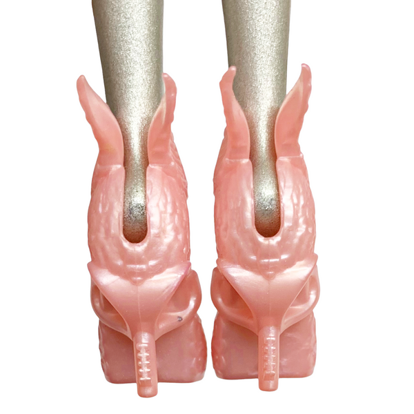 Pearl Pink Replacement Doll Shoes Fits Ever After High CA Cupid Dolls