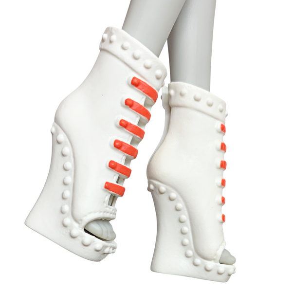 Monster High Scarah Toralei Freaky Fusion Doll Replacement White & Orange Shoes