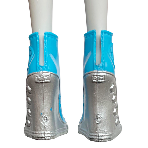 Monster High Frankie Stein Day To Night Fashion Doll Replacement Blue & Silver Shoes