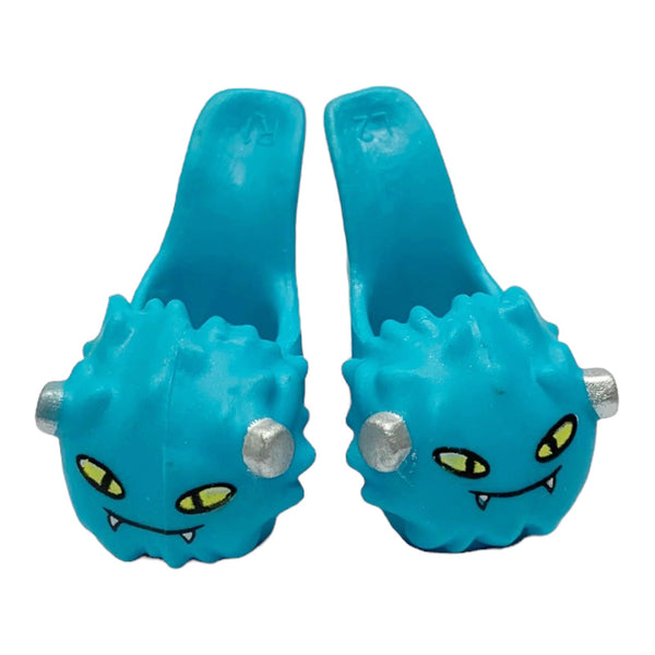 Monster High Dead Tired Frankie Stein Doll Replacement Shoes Blue Slippers