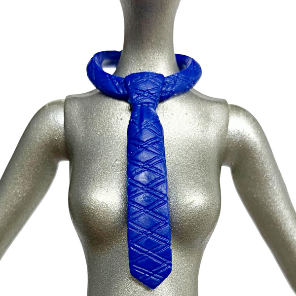 Blue Necktie Tie Necklace Accessory Fits Monster High G1 Size Dolls