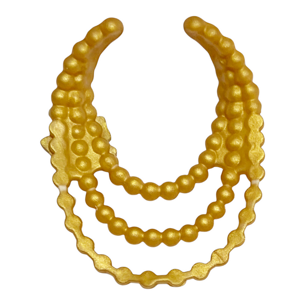 Black Bow Gold Pearl Style Necklace Fits Mattel Barbie Size Dolls