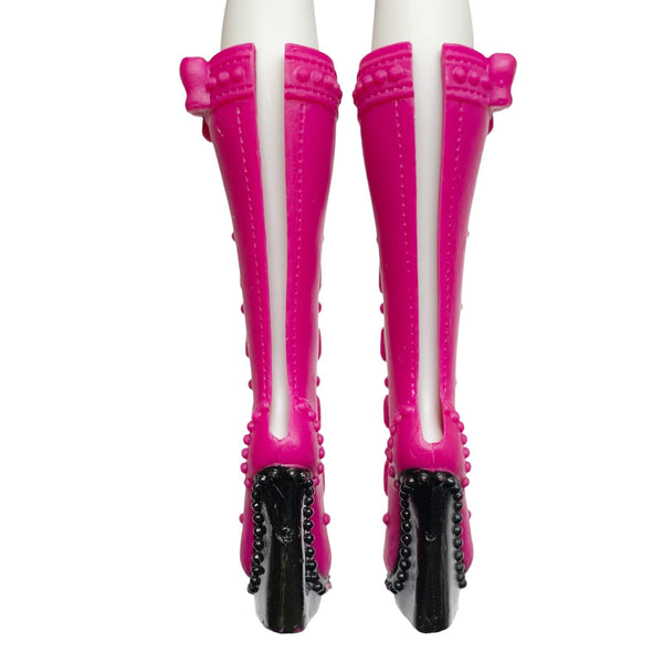 Monster High I Heart Fashion Iris Clops Doll Replacement Pink & Black Tall Bow Shoes