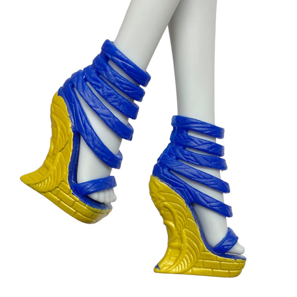 Monster High Picture Day Cleo De Nile Doll Replacement Blue & Gold Shoes