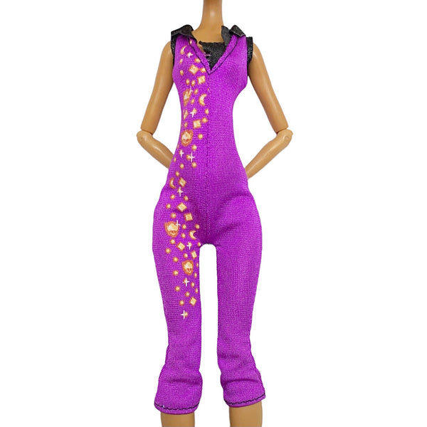 Monster High Clawdeen Wolf Music Festival Doll Outfit Replacement Purple Jumpsuit