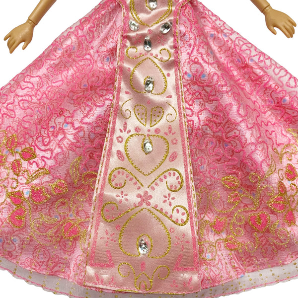 Disney's Aladdin Broadway Musical Deluxe Pink Dress Outfit Fits Designer Collection Jasmine Doll