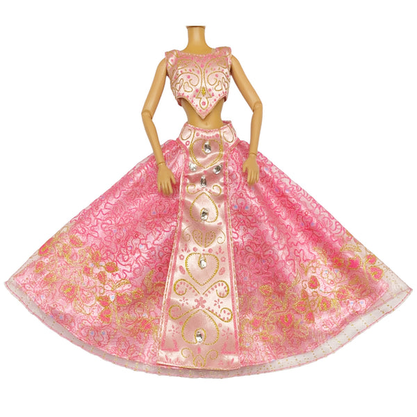 Disney's Aladdin Broadway Musical Deluxe Pink Dress Outfit Fits Designer Collection Jasmine Doll