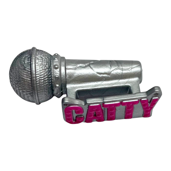 Monster High Catty Noir Faboolous Friends G3 Doll Replacement Silver Microphone Part