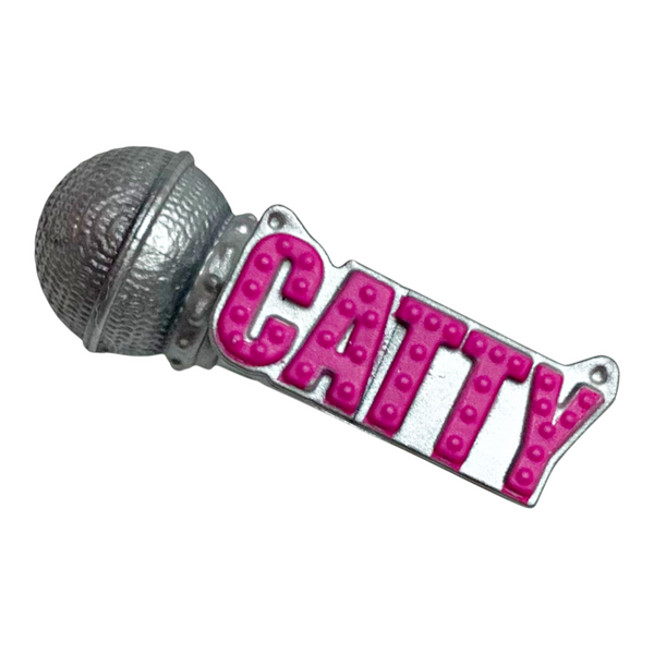 Monster High Catty Noir Faboolous Friends G3 Doll Replacement Silver Microphone Part