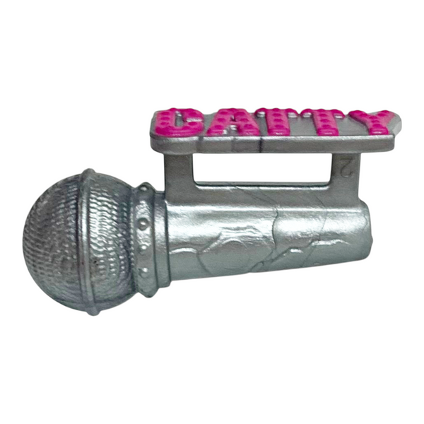 Monster High Catty Noir Faboolous Friends G3 Doll Replacement Silver Microphone Part
