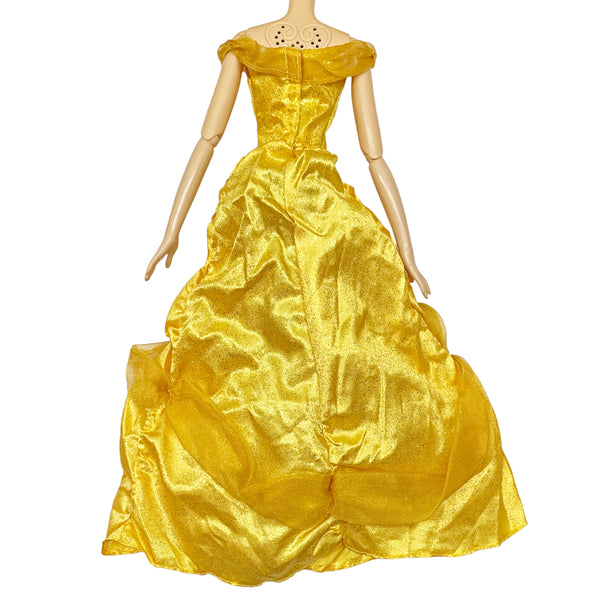 Disney 17" Singing Belle Beauty & The Beast Doll Outfit Replacement Gold Gown Dress