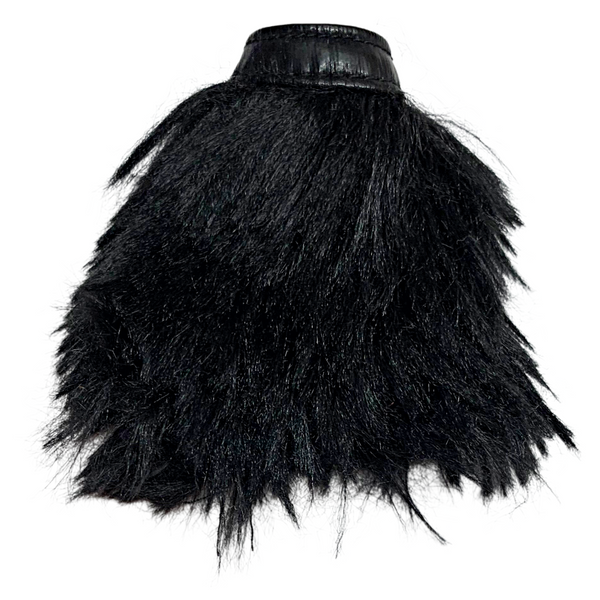 Monster High Jane Boolittle Gloom & Bloom Doll Outfit Replacement Black Faux Fur Skirt