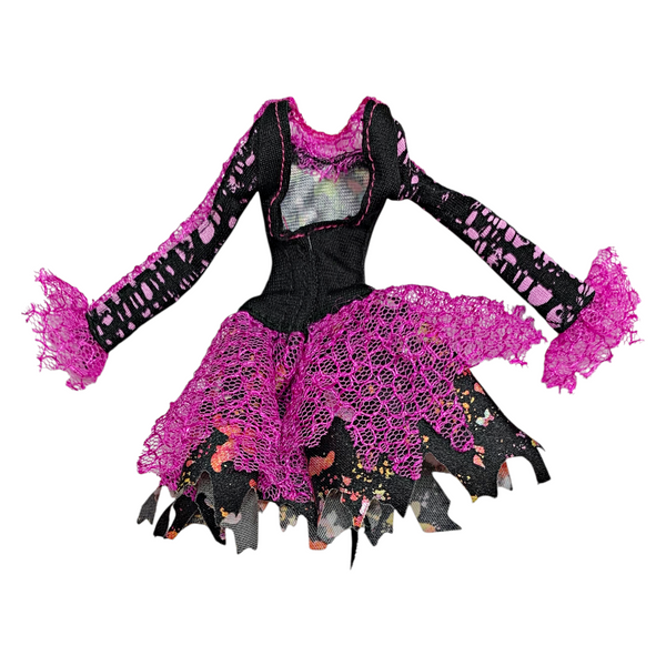 Monster High Bonita Femur Freaky Fusion Doll Outfit Replacement Butterfly Dress