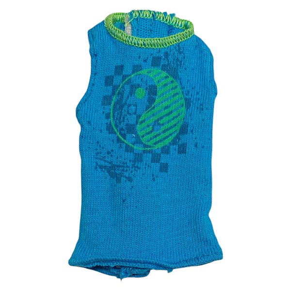 Monster High Jackson Jekyll Picnic Casket Doll Outfit Replacement Blue Tank Top Shirt