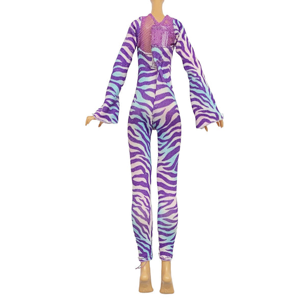 Bratz Jade Catz Doll Outfit Replacement Kitty Cat Purple Romper Jumper Jumpsuit