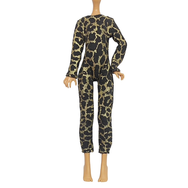 Bratz Meygan Catz Doll Outfit Replacement Kitty Cat Black & Gold Romper Jumper Jumpsuit