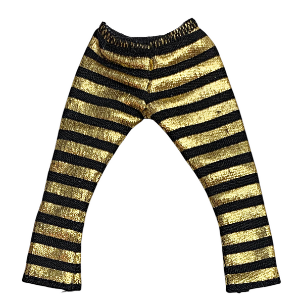 Monster High Cleo De Nile Picture Day Doll Outfit Replacement Black & Gold Capri Pants