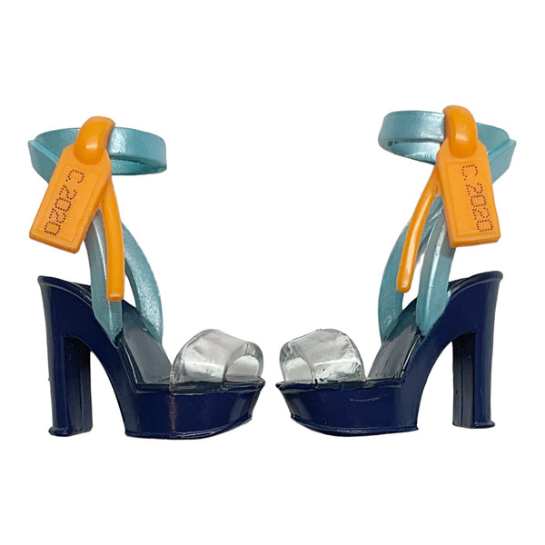 Rainbow High Skyler Bradshaw Doll Replacement Shoes Blue & Orange Heels