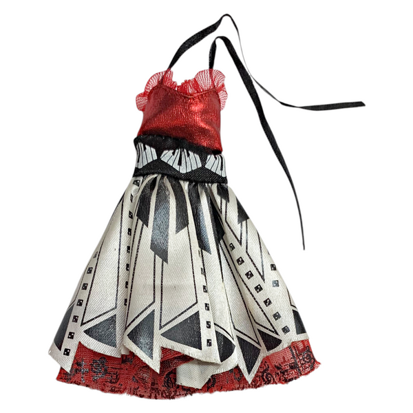 Monster High Operetta Frights Camera Action Doll Outfit Replacement Red & White Dress