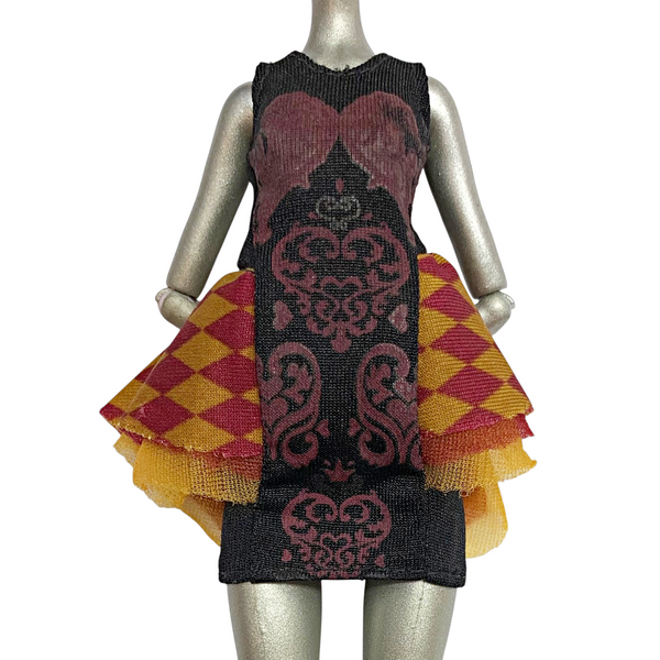 Ever After High Lizzie Hearts 1st Chapter Original Doll Outfit Replacement Black Dress
