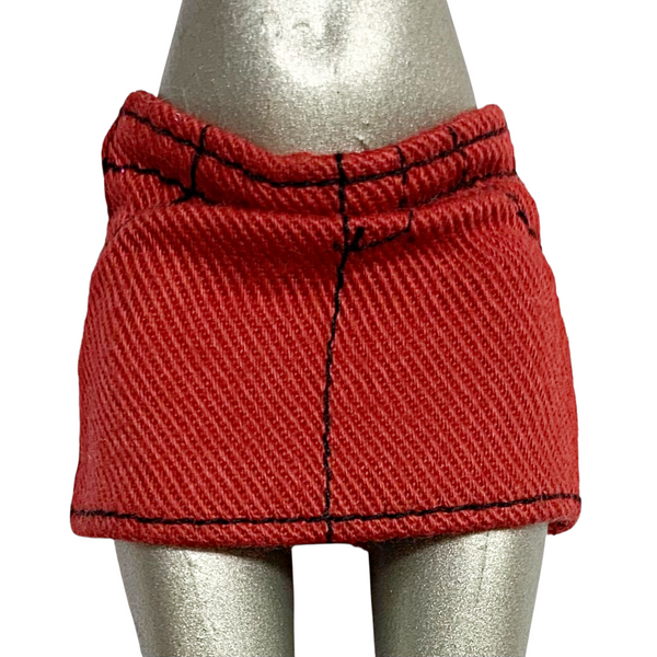 Monster High Purrsephone Werecat Twins 1st Wave Doll Outfit Replacement Red Mini Skirt