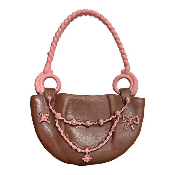 Mattel Barbie My Scene Doll Size Replacement Brown & Pink Purse