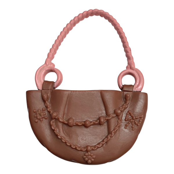 Mattel Barbie My Scene Doll Size Replacement Brown & Pink Purse