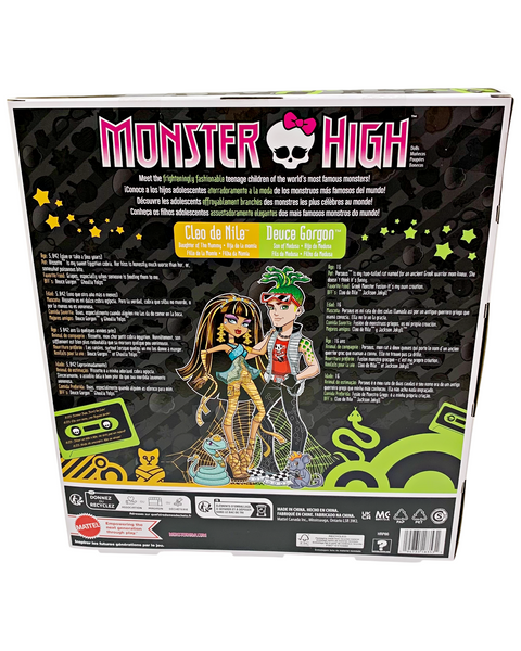 Monster High Cleo De Nile & Deuce Gorgon Boo-riginal Creeproduction Doll Set (HRP86)