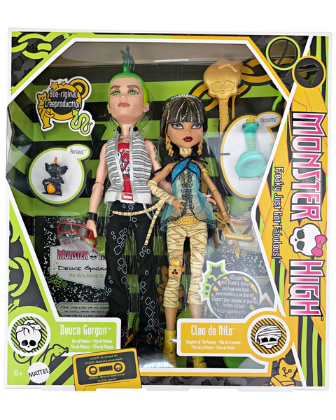 Monster High Cleo De Nile & Deuce Gorgon Boo-riginal Creeproduction Doll Set (HRP86)