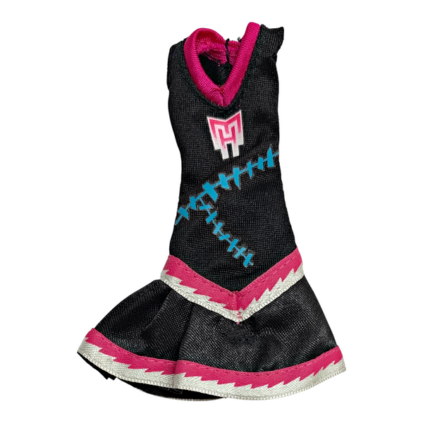 Monster High Frankie Stein Fearleading Scream Uniform Doll Outfit Replacement Black Dress