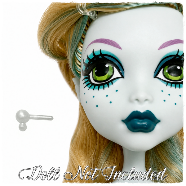 Monster High Dawn Of The Dance Lagoona Blue Doll Replacement Single White Earring