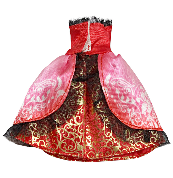 Ever After High Apple White 1st Chapter Doll Outfit Replacement Red & Gold Dress