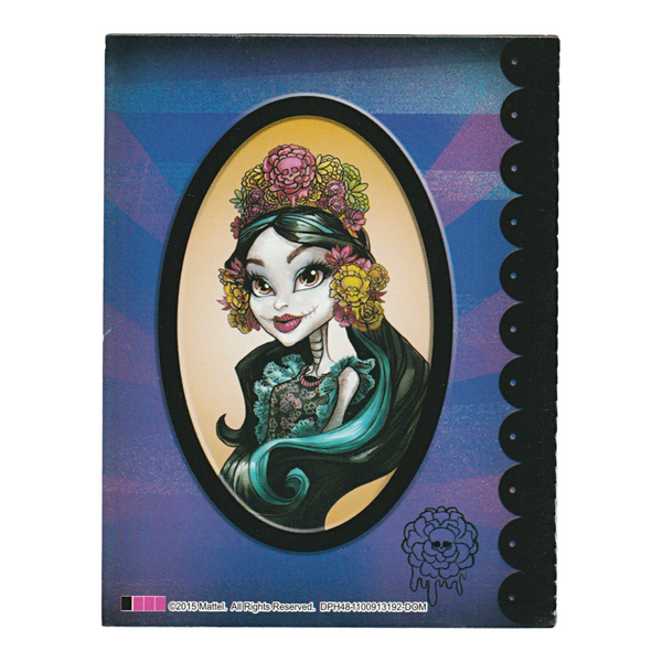 Monster High Adult Collector Skelita Calaveras Doll Replacement Diary Booklet