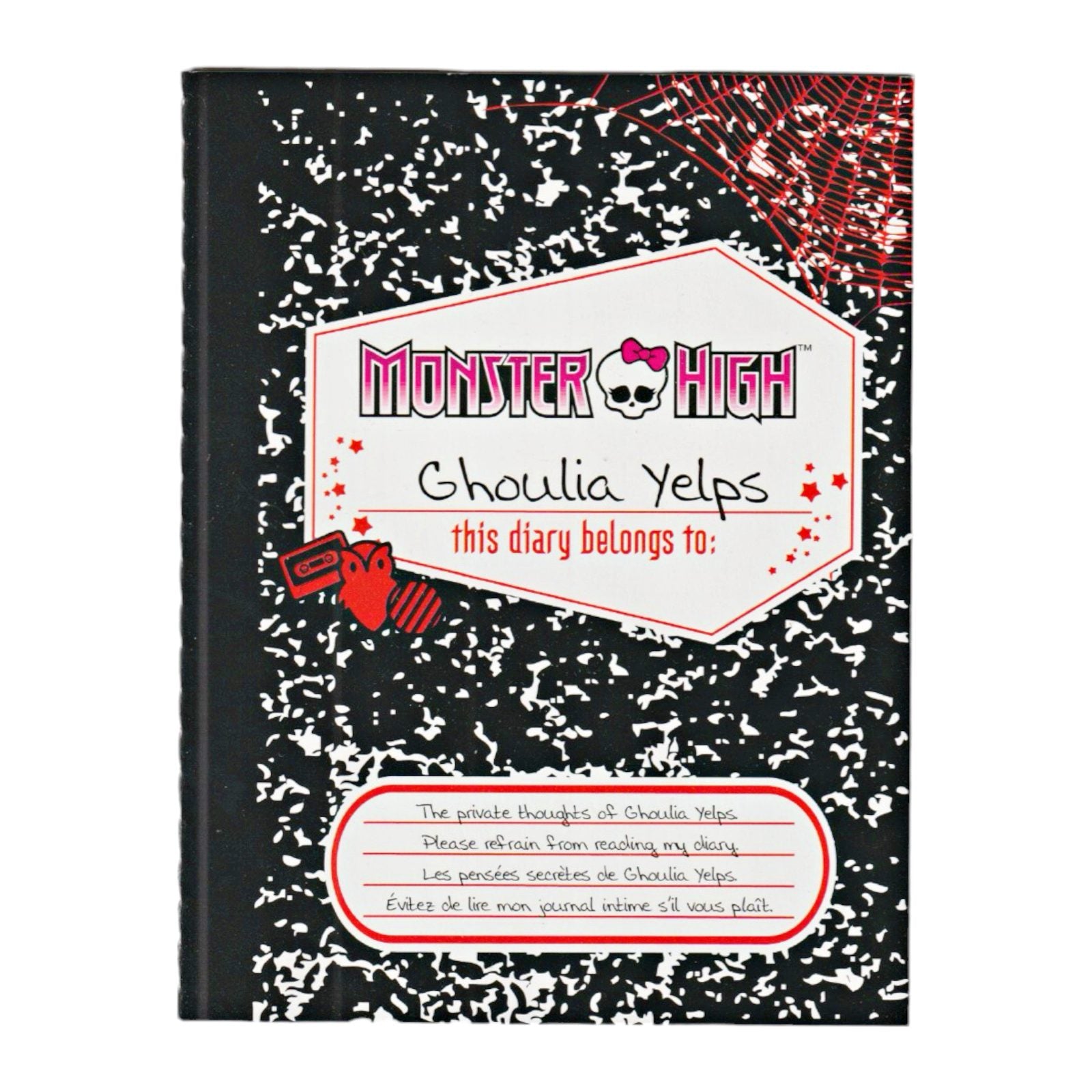 Monster High Ghoulia Yelps Creeproduction Doll Replacement Diary Booklet