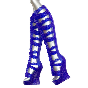 Monster High Welcome To MH Ari Hauntington Doll Replacement Blue Ghost Chain Shoes