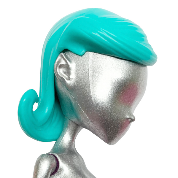 Monster High Monster Maker Playset Replacement Doll Size Teal / Aqua Blue Wig