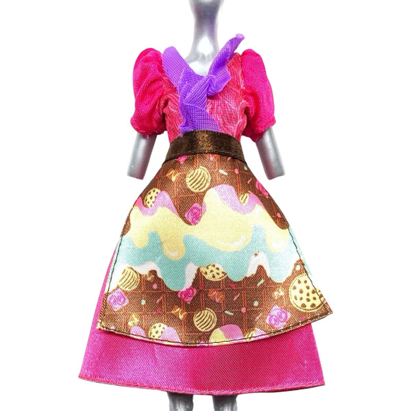 Ever After High Holly O'Hair Sugar Coated Doll Outfit Replacement Pink Apron Dress