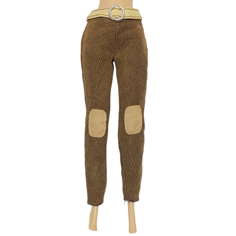 Mattel My Scene Chillin' Out Madison Doll Outfit Replacement Belted Brown Pants