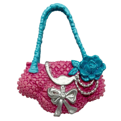 Mattel My Scene Ultra Glam Kennedy Doll Pink Turquoise Glitter Bag Purse Part