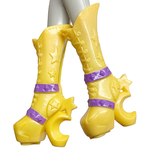 My Little Pony Equestria Girls Trixie Lulamoon Doll Replacement Shoes Yellow & Purple Boots