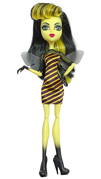 Monster High Create-A-Monster Insect Bee Complete Doll With Yellow Torso & Outfit