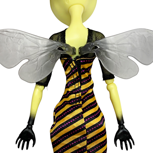 Monster High Create-A-Monster Insect Bee Complete Doll With Yellow Torso & Outfit