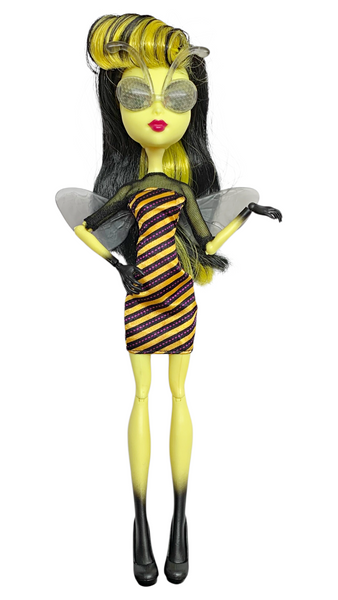 Monster High Create-A-Monster Insect Bee Complete Doll With Yellow Torso & Outfit