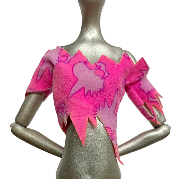 Monster High Venus McFlytrap Music Festival Doll Outfit Replacement Pink Crop Top Shirt