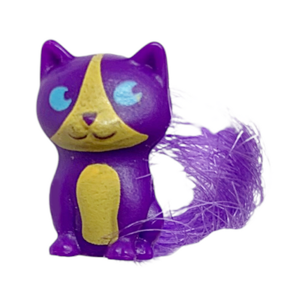 Polly Pocket Pet Connects Tiny Purple & Tan Cat Accessory Part