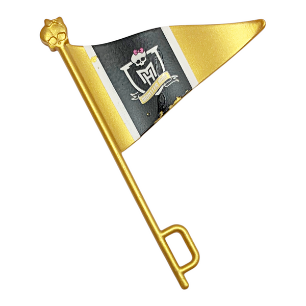 Monster High Cleo De Nile Ghoul Spirit G3 Doll Replacement Gold Flag Part