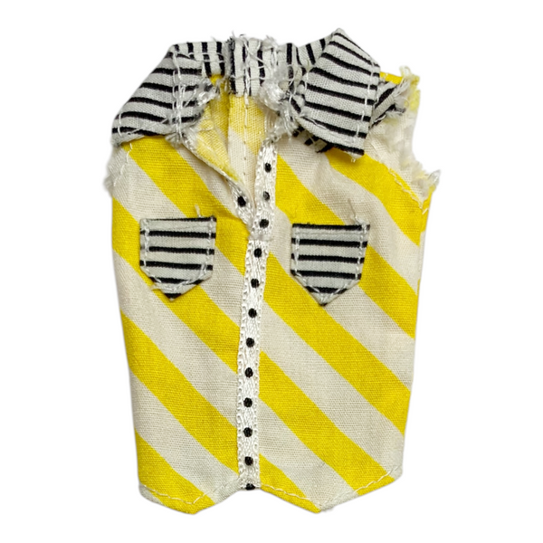 Monster High Jackson Jekyll Gloom Beach Boy Doll Outfit Replacement Yellow & White Shirt
