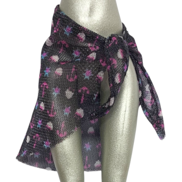 Monster High Draculaura Skull Shores Doll Replacement Swimsuit Cover Sarong Wrap Skirt