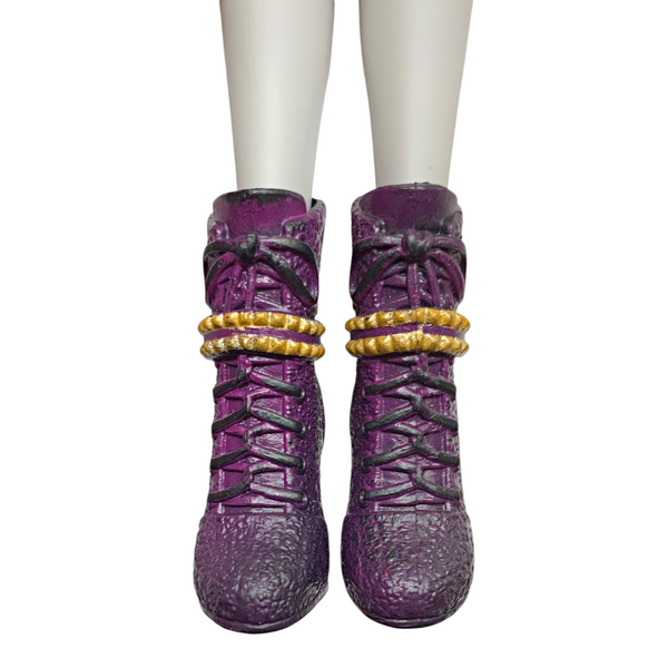 Disney Descendants Mal Doll Replacement Purple & Gold Shoes
